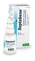 SEPTABENE sumute suuonteloon, liuos 1,5/5 mg/ml suihkepullo 30 ml