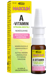 NASOLIN A-VITAMIN SITRUUNA-MENTOLI NENÄSUMUTE 10 ml