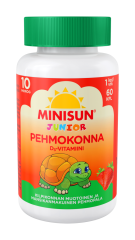Minisun D-vitamiini Pehmokonna Mansikka 10 mikrog 60 kpl