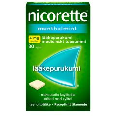 NICORETTE MENTHOLMINT 4 mg lääkepurukumi 30 fol